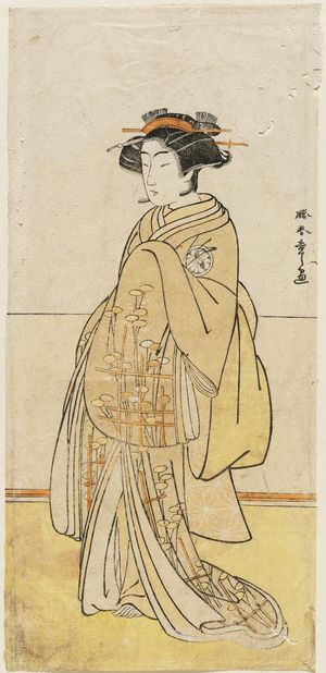 Katsukawa Shunsho: Actor Segawa Kikunojo III as Shirokiya O-Komo (?) - Museum of Fine Arts