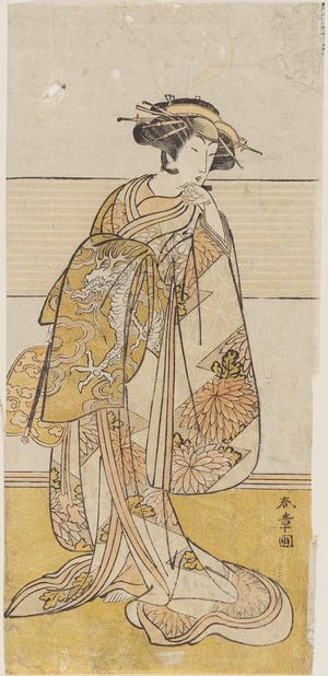 Katsukawa Shunsho: Actor Segawa Kikunojô III as Tagasode - Museum of Fine Arts