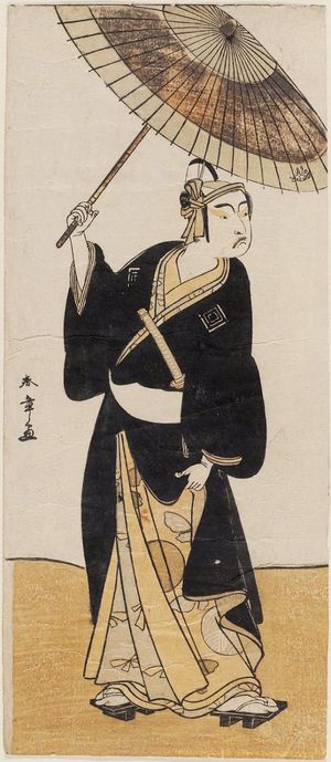 Katsukawa Shunsho: Actor Ichikawa Yaozo II as Sukeroku - Museum of Fine Arts