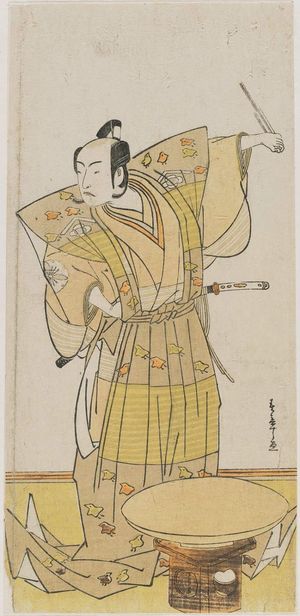 Katsukawa Shunsho: Actor Matsumoto Koshiro IV as Soga no Juro - Museum of Fine Arts