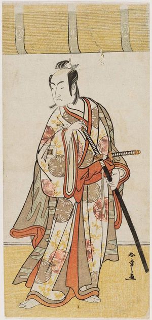 Katsukawa Shunsho: Actor Ichikawa Monnusuke II as Oda Harunaga - Museum of Fine Arts