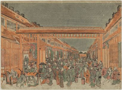 Utagawa Toyoharu: Omonguchi - Museum of Fine Arts