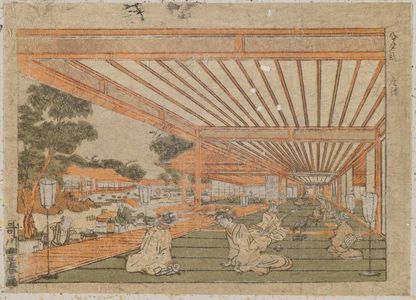 Utagawa Toyoharu: Zashiki - Museum of Fine Arts