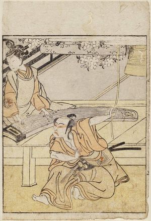 Katsukawa Shunsho: Actors Yoshizawa Sakinosuke as Shizuaya, Ichikawa Yaozo II as Munesada - Museum of Fine Arts