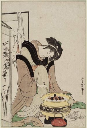 Kitagawa Utamaro: Naniwaya Okita (second edition, without rebus title) - Museum of Fine Arts
