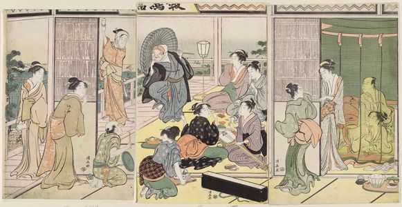 Torii Kiyonaga: A Party in the Shinagawa Pleasure Quarters - Museum of Fine Arts