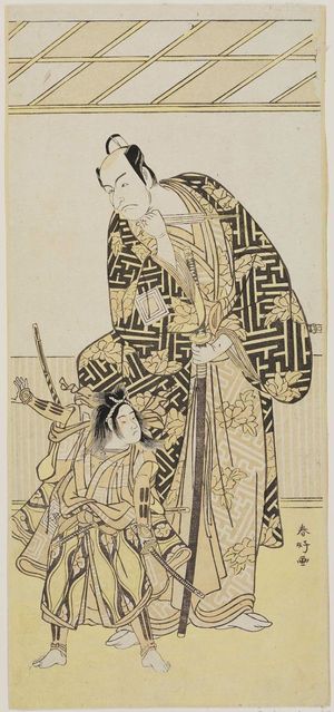 勝川春好: Actors Ichikawa Danjûrô V and Ichikawa Ebizô III - ボストン美術館