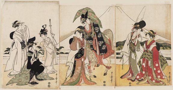 Kitagawa Utamaro: Parody of Narihira's Journey to the East - Museum of Fine Arts