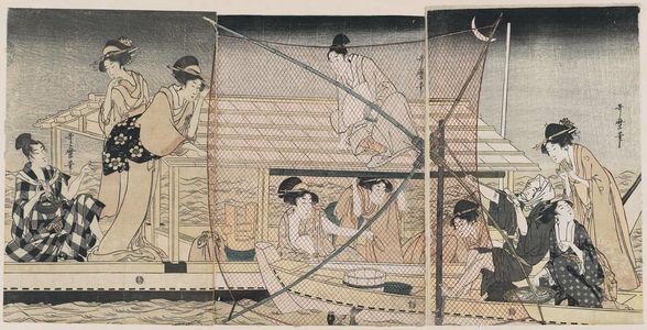Kitagawa Utamaro: Fishing with a Scoop Net - Museum of Fine Arts