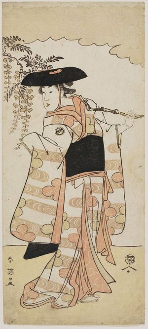 Katsukawa Shun'ei: Actor Segawa Kikunojo III as the wisteria girl - Museum of Fine Arts
