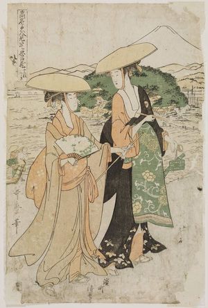 Kitagawa Utamaro: Act VIII (Hachidanme), from the series The Chûshingura Drama Parodied by Famous Beauties: A Set of Twelve Prints (Kômei bijin mitate Chûshingura jûnimai tsuzuki) - Museum of Fine Arts