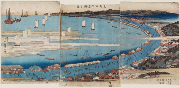 Utagawa Hiroshige: Complete View of Takanawa (Takanawa zenzu), from the series Famous Places in the Eastern Capital (Tôto meisho) - Museum of Fine Arts