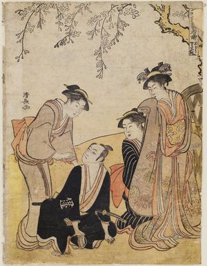 Torii Kiyonaga: Scene at the Ishidô Mansion (Ishidô yakata no dan), from the series The Tale of Shiraishi, a Latter-day Taiheiki (Go-Taiheiki Shiraishi banashi) - Museum of Fine Arts