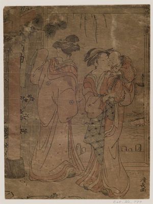 Torii Kiyonaga: Women Visiting an Inari Shrine, from the series Twelve Scenes of Popular Customs (Fûzoku jûni tsui) - Museum of Fine Arts