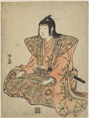 Torii Kiyonaga: Chanter, from an untitled set of Five Musicians (Gonin-bayashi) - Museum of Fine Arts