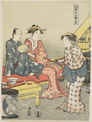 Torii Kiyonaga: Yoshiwara, from the series Ten Summer Scenes in Edo (Edo natsu jikkei) - Museum of Fine Arts