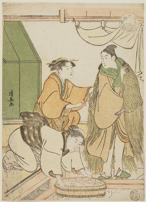 Torii Kiyonaga: The Cloak of Invisibility, from the series Ten Magical Treasures of the Floating World (Ukiyo jisshu hô) - Museum of Fine Arts