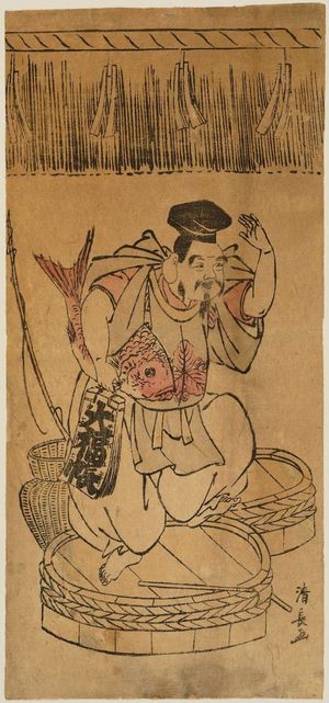 Torii Kiyonaga: Ebisu Dancing on a Tub - Museum of Fine Arts