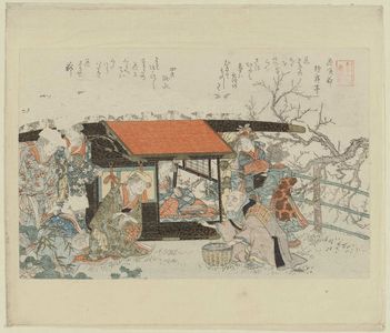 窪俊満: The Old Man who Made the Trees Blossom (Hanasaku jiji), from the series Assorted Storybook Prints (Akahon tsukushi) - ボストン美術館