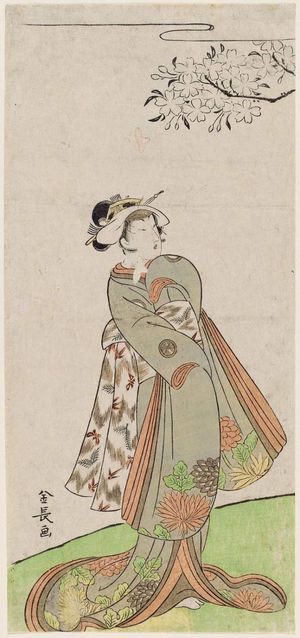 Kinchodo创作的日本版画《Actor dressed as a female》