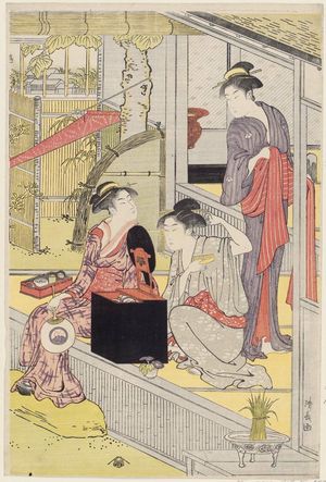 Torii Kiyonaga: Washday - Museum of Fine Arts