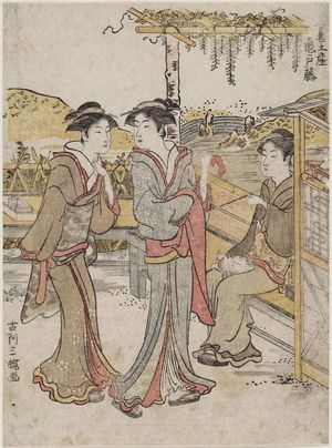 Senkadô Sanchô: Wisteria at Kameido (Kameido fuji), from the series Souvenirs of the East (Azuma miyage) - Museum of Fine Arts