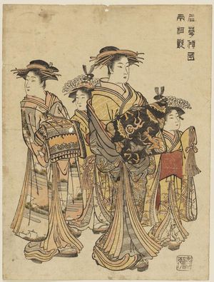Katsukawa Shuncho: Series - Meika keikoku futatsu - sugata. - Museum of Fine Arts