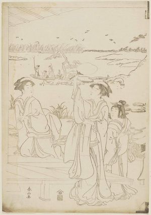 Katsukawa Shunzan: Women Catching Fireflies - Museum of Fine Arts