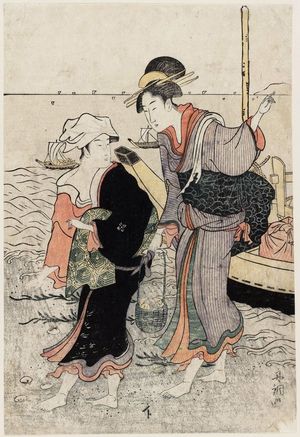 Tamagawa Shucho: Women Gathering Shellfish at Low Tide - Museum of Fine Arts