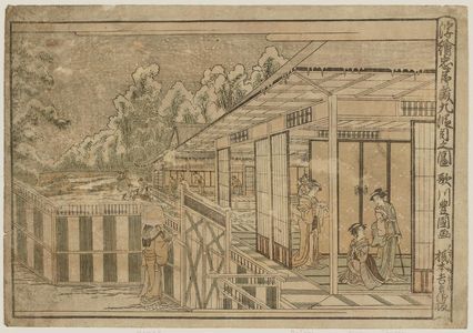 Utagawa Toyokuni I: Act IX (Kudanme no zu), from the series Perspective Pictures of The Storehouse of Loyal Retainers (Uki-e chûshingura) - Museum of Fine Arts