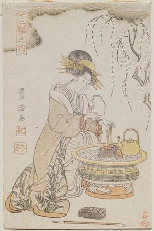 Japanese Print "Jûni en no uchi (Calendar Print)" by Utagawa Toyokuni I, 歌川豊国 (Utagawa Toyokuni I)