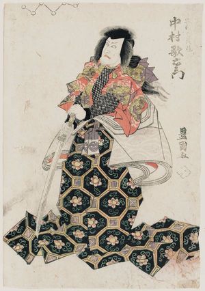 Utagawa Toyokuni I, 歌川豊国 (Utagawa Toyokuni I)による浮世絵「Actor Nakamura Utaemon III as Abe no Sadato」