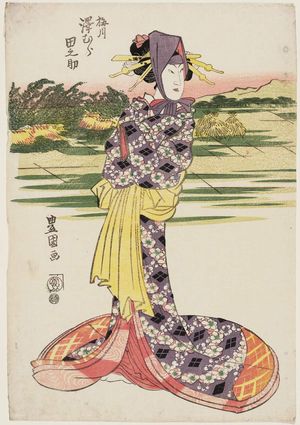 Utagawa Toyokuni I: Actor Sawamura Tanosuke as Umegawa - Museum of Fine Arts