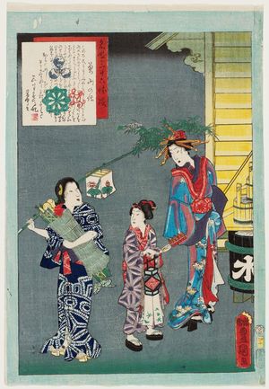 Utagawa Kunisada: No. 20, Yorozuyama, from the series An Excellent Selection of Thirty-six Noted Courtesans (Meigi sanjûroku kasen) - Museum of Fine Arts