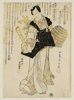 歌川豊国: Memorial Portrait of Actor Sawamura Sôjûrô - ボストン美術館