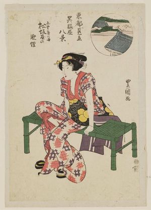 Utagawa Toyokuni I: Toto mitate gofukuya hakkei - Museum of Fine Arts