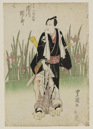 歌川豊国: Actor Ichikawa Danjûrô as Karigane Bunshichi - ボストン美術館