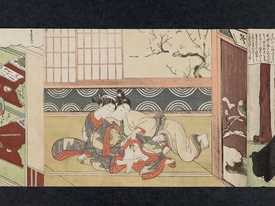 Suzuki Harunobu: Lovers in Spring - Museum of Fine Arts