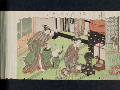 Suzuki Harunobu: No. 21 from the erotic series The Amorous Adventures of Mane'emon (Fûryû enshoku Mane'emon) - Museum of Fine Arts