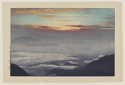 Yoshida Hiroshi: Sea of Clouds at Mount Hôô (Unkai, Hôôzan) - Museum of Fine Arts