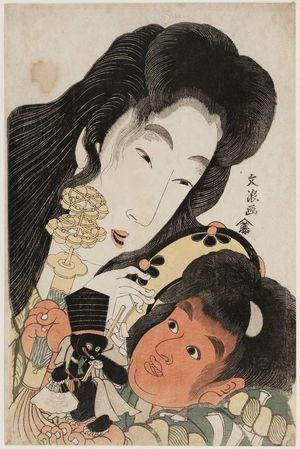 Bunrô: Yamauba and Kintarô - ボストン美術館