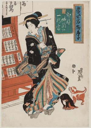 Keisai Eisen: Tôsei meibutsu kanoko (?) - Museum of Fine Arts