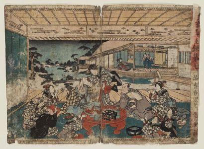 歌川国貞: No. 7 (Daishichi), from the series Record of the Valiant and Loyal Retainers (Chûyû gijin roku) - ボストン美術館