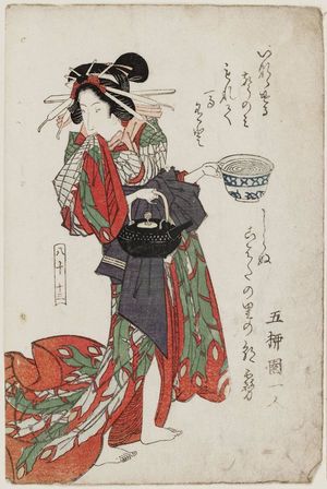 Keisai Eisen: No. 8-10-13, from an untitled series of beauties - Museum of Fine Arts