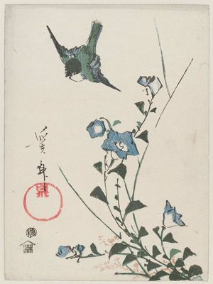 Keisai Eisen: Bird and Bellflowers - Museum of Fine Arts