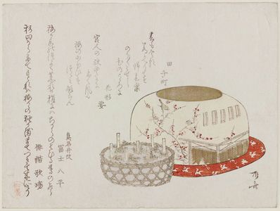 Ryuryukyo Shinsai: Incense Burner and Basket with Seedlings - Museum of Fine Arts