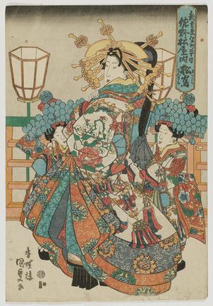 Utagawa Kunisada, 歌川国貞 (Utagawa Kunisada I (Toyokuni III))による浮世絵「Matsushima of the Sanomatsuya」