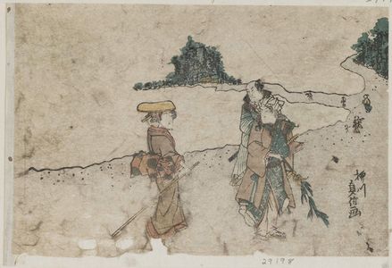 Yanagawa Sadanobu: Pilgrimage to Enoshima - ボストン美術館