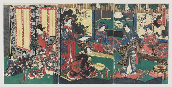 Utagawa Kunisada: Mutsuki, Junikagetsu no uchi - Museum of Fine Arts