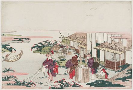 Katsushika Hokusai: The Chôfu Jewel River, one of the Six Jewel Rivers (Mu Tamagawa) - Museum of Fine Arts